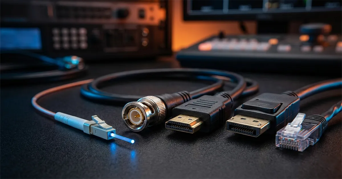 Connectiques vidéo : SDI, HDMI, NDI, DisplayPort