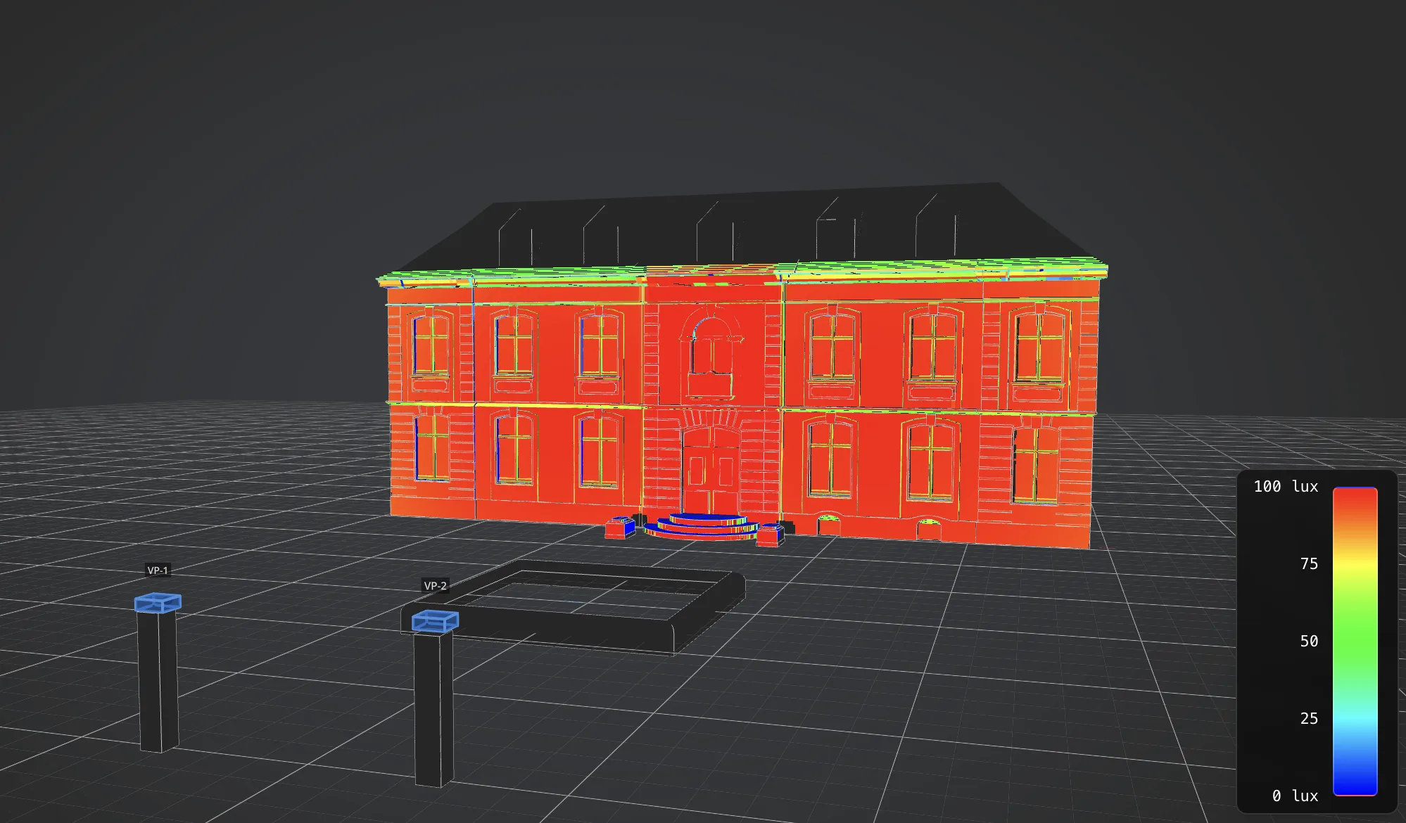 An imported model in the viewport.