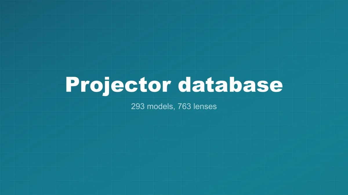 Chip-aware projector database