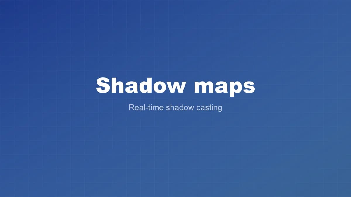Real-time shadow maps