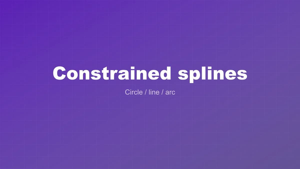 Constrained splines